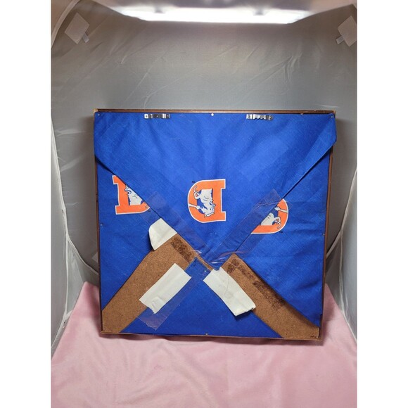 1968 Embosograph Riddell Half Helmet Plaque NFL Denver Broncos Vintage Football - Picture 5 of 10